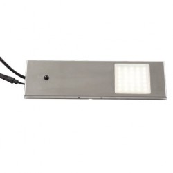Spot LED rectangulaire en Inox brossé