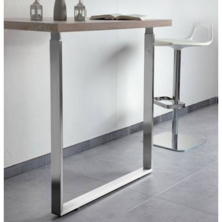Pied de table rectangulaire télescopique