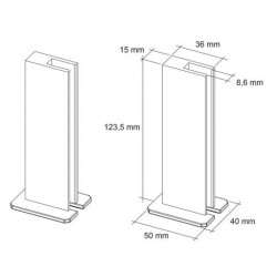 Schéma technique Kit de supports d'îlot