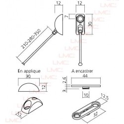 Schéma technique Tendeurs pour étagère