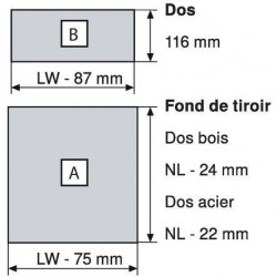 Tiroir hauteur K TANDEMBOX