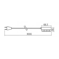 Fil d'alimentation pour spots à led