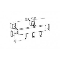 Crédence aluminium plate en kit