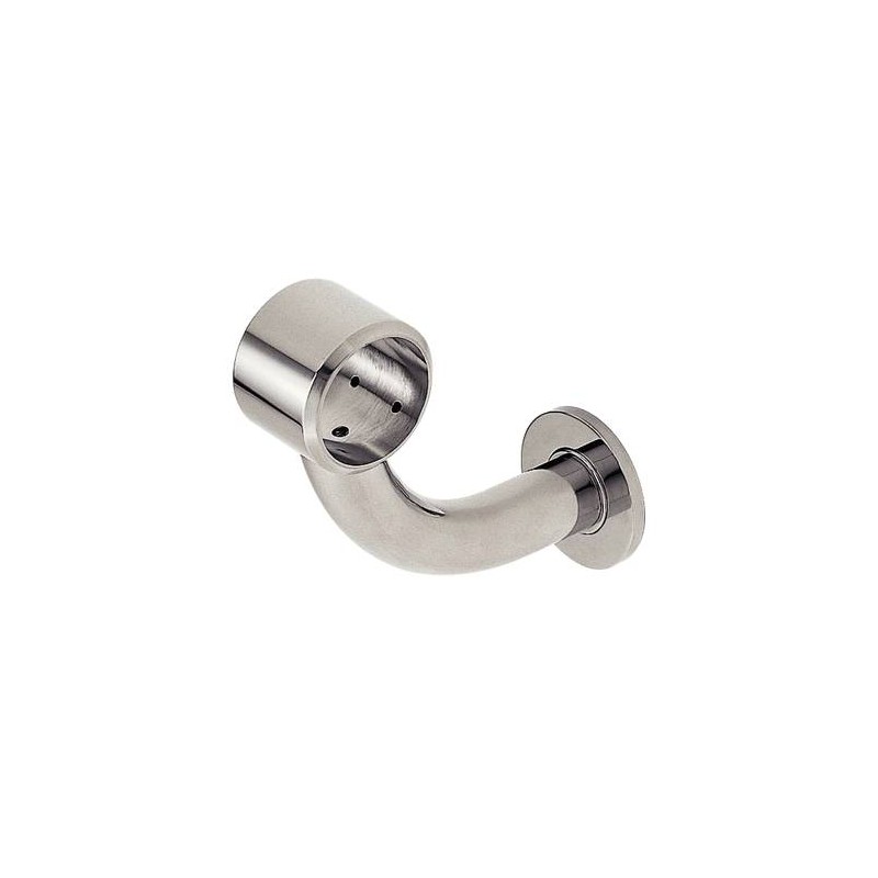 Support haut cintré laiton poli et inox Support haut cintré laiton poli et inox
