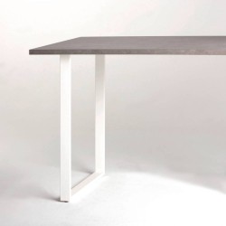 Pied de table rectangulaire en acier