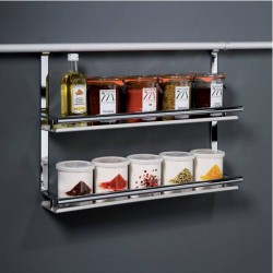 Etagère double pour rail de crédence LINERO 2000