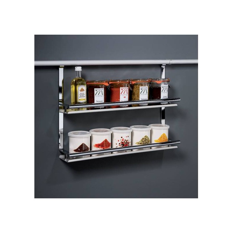 Etagère double pour rail de crédence LINERO 2000 Etagère double pour rail de crédence LINERO 2000