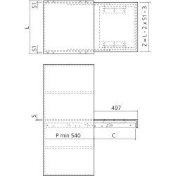 Ferrure pour espace de travail amovible