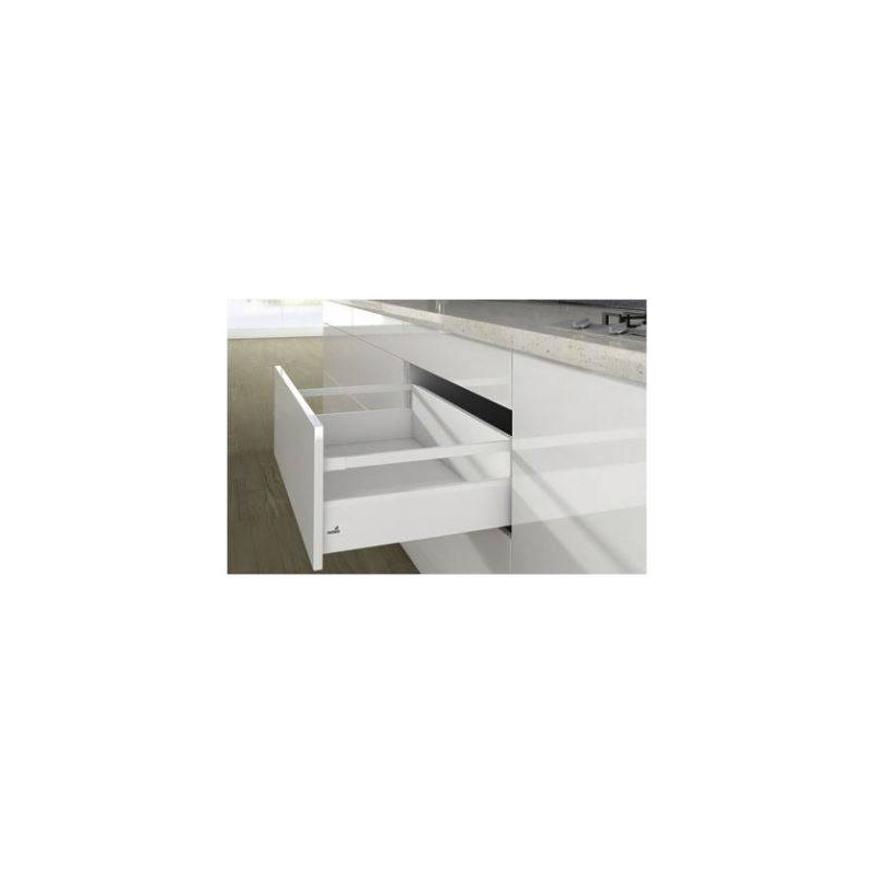 Kit tiroir à casseroles avec côtés de tiroir 126mm blanc Kit tiroir à casseroles avec côtés de tiroir 126mm blanc