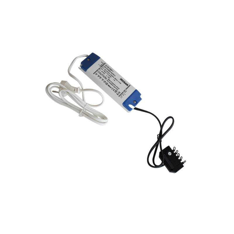 Convertisseur spécial pour spots plafond forte puissance avec câble d'alimentation Convertisseur spécial pour spots plafond forte puissance avec câble d'alimentation