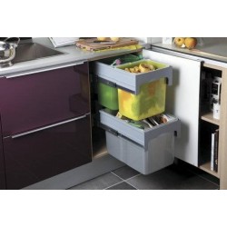Poubelle pour tri sélectif 66L