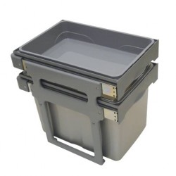 Poubelle monobac coulissante 34L