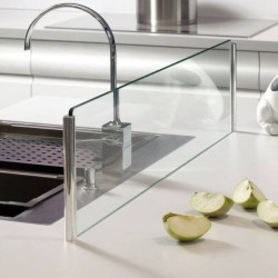 Kit séparateur îlot verre   support sur le plan de travail