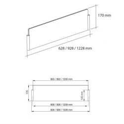 Schéma technique Protection îlot en verre