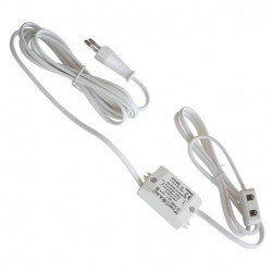 Convertisseur spécial pour spots plafond puissance de 6W avec câble d'alimentation