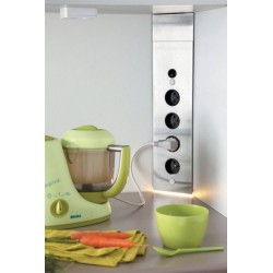 Bloc prises d'angle lumineuse