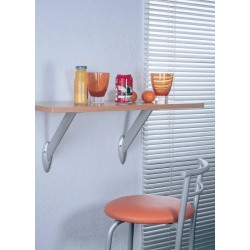 Console de bar inclinée pour tablette bois en situation