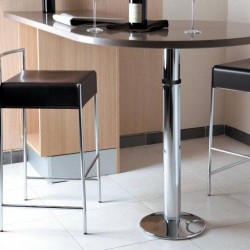 Pied de snack rond télescopique