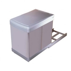 Poubelle monobac de 16L inox
