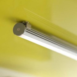 Profil rond en applique pour bande LED fixé
