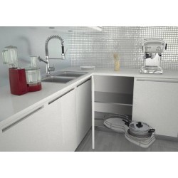 Aménagement extractible pour meuble d'angle