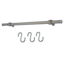 Kit barres de crédence standard chromé 450mm