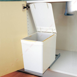 Poubelle coulissante rectangulaire