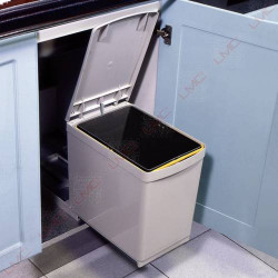 Poubelle coulissante rectangulaire