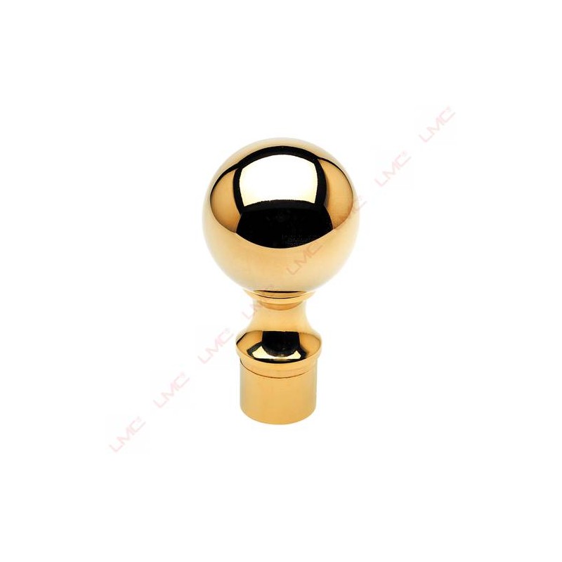 Embout laiton poli arrondi de barre diam 38mm. Embout laiton poli arrondi de barre diam 38mm.