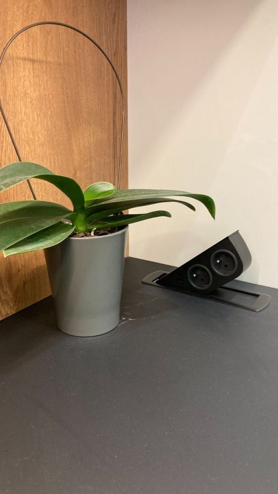 Prise encastrable sur plan de travail