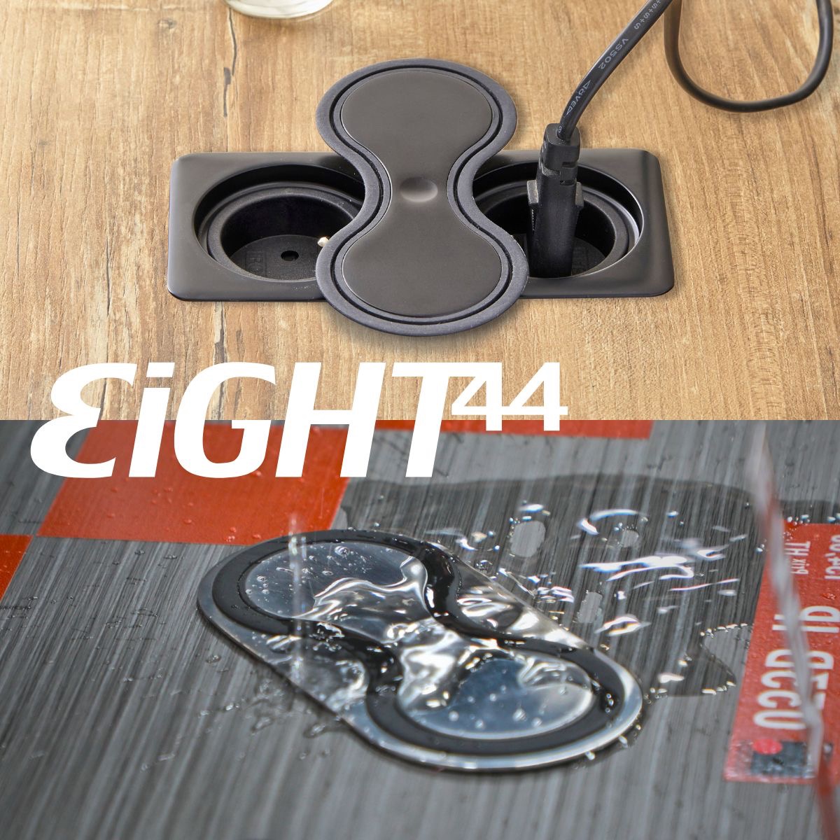 Bloc prise eight IP44